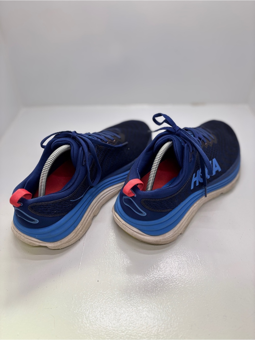 HOKA One One Gaviota 5 Men's 10.5 wide Blue Stability Running Shoes - Picture 10 of 13